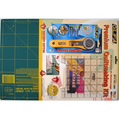OLFA Quilting Kit With Rotary Cutter&rule & Mat